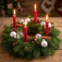 Itens Mini bolas de Natal prata sortidas Ø2,5cm 22 peças