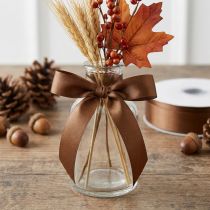 Itens Fita para presentes e decoração, marrom, 25 mm, 50 m