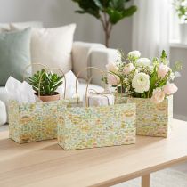 Itens Saco de presente com alças saco de presente estampado 24×12×12cm 6 unidades