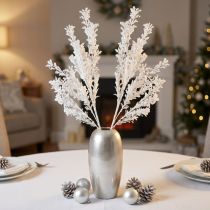 Itens Galho artificial fosco decorativo para decoração de inverno branco 78cm 2 peças