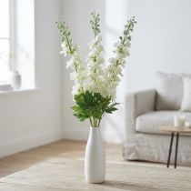 Itens Delphinium Branco Artificial Delphinium Flores De Seda Flores Artificiais 3pcs
