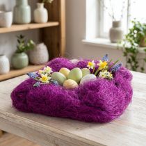 Itens Grama de sisal para artesanato, material artesanal roxo 300g