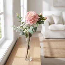 Itens Rosas artificiais flor e botões flor artificial rosa 57cm