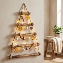 Itens Decoração de parede árvore de natal madeira boho decoração flamed 50×65cm
