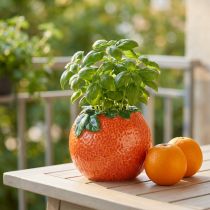 Itens Vaso decorativo mediterrâneo laranja vaso de cerâmica Ø9cm