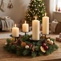 Itens Castiçal plug-in preto para velas de coluna estreita Ø6,5cm 4 peças