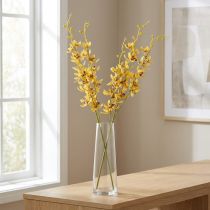 Itens Orquídea Cymbidium artificial em formato de haste para decoração elegante, 95 cm, 2 peças.
