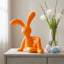 Itens Estatueta decorativa de coelho para ideias modernas de decoração de Páscoa, 38 cm