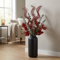 Itens Ramo decorativo seco de salgueiro-chorão para arranjos florais criativos e acessórios para casa, 80 cm, 70 g