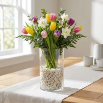 Itens Pedras decorativas 9mm - 13mm 2kg creme