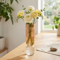 Itens Vaso de Vidro Vaso Decorativo Marrom Transparente Mini Vaso Ø5cm A18cm