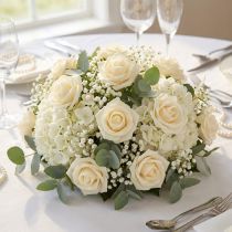 Itens Rosa de espuma Ø3,5cm Creme 48 unidades