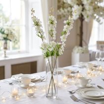 Itens Delphinium artificial branco 95cm