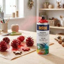 Itens Verniz de água livre Belton spray de cor vermelha fogo vermelho 400ml