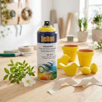 Itens Belton free water verniz amarelo alto brilho spray amarelo colza 400ml