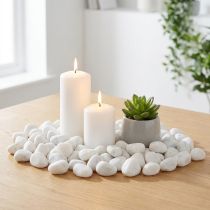 Itens Rio Seixos Branco Natural 3-5cm 1kg