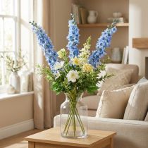 Itens Delphinium artificial azul Delphinium flor artificial flores de seda