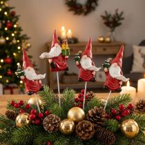 Itens Plugue decorativo gnomo de Natal gnomo Papai Noel 7cm 4 unidades