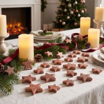 Itens Decoração dispersa estrelas de Natal estrelas espalhadas rosa Ø4/5cm 40 un