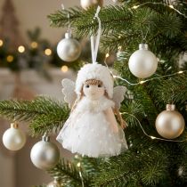 Itens Decoração de anjo decoração de árvore de natal figura de natal tule Alt.11cm 1 peça