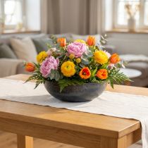 Itens Tigela decorativa com base redonda de plástico Ø29,5cm