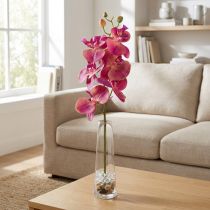 Itens Orquídea artificial Phalaenopsis Orquídea Fúcsia 78cm