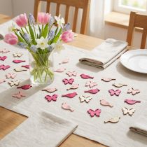 Itens Mini decoração polvilhada de primavera 2cm rosa sortida 144 unidades