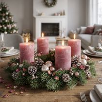 Itens Velas de cor sólida rosa antigo 60x80mm 4pcs