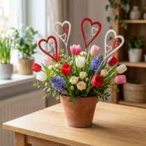 Itens Plugue de flor plugue decorativo Dia das Mães coração 5cm 12 unidades