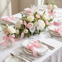 Itens Fita para presente e decoração 40mm x 50m rosa claro