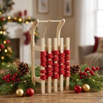 Itens Trenó decorativo de madeira de Natal L30×L14,5×H9,5cm