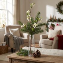 Itens Arbusto de ervilha artificial snowberry C74cm
