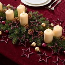 Itens Decoração de mesa decorativa Star Berry Glitter Natal 4,5cm 120 un