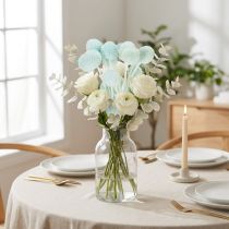Itens Arranjo de flores secas de Craspedia, arranjo decorativo para sala de estar, decoração de mesa, casamento, 55 cm, 20 peças.