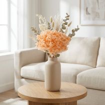 Itens Buquê de hortênsias secas para decoração floral elegante em casa, 65 cm