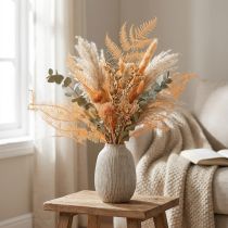 Itens Ramo de samambaia, samambaia preservada, decoração seca para arranjos, 60 cm, 10 peças