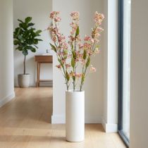 Itens Ramo decorativo com flores rosa artificial Ramo Daphne 110 cm 3 unidades