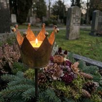 Itens Porta velas coroa para colar latão Ø9.5cm A50cm