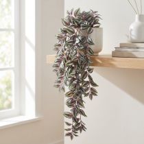 Itens Planta suspensa artificial Zebra Herb Tradescantia 90cm