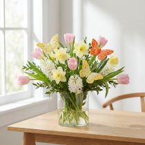 Itens Borboletas decorativas em penas de arame laranja amarelo 7×11cm 12 un