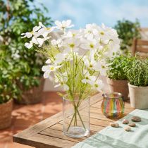 Itens Flores artificiais de Cosmos, decoração de verão para mesa e ambiente, 50cm