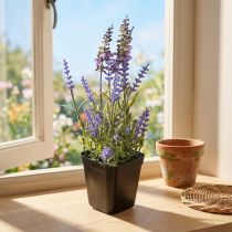 Itens Lavanda artificial em vaso plantas artificiais floridas 25cm