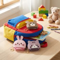 Itens Porta-chaves carteira bolsa infantil 11cm 4 peças