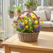 Itens Pássaros de decoração de primavera com palito de madeira sortido Alt.10,5cm 12 unid.