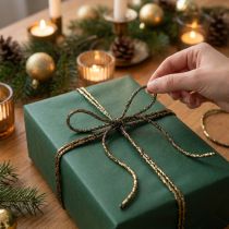 Itens Cordão brilhante para embrulho de presentes e decoração, 3mm, 20m