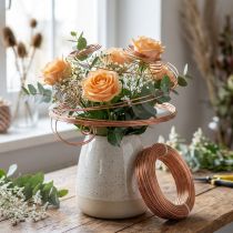 Itens Fio de alumínio de 2 mm para arranjos florais e artesanato, 60 m, 500 g