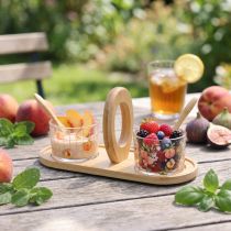 Itens Conjunto de tapas com motivo pêssego decoração de mesa verão 23×9×10,5cm