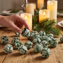 Itens Cones de cipreste fosco decoração natural 3cm verde 500g