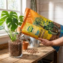 Itens Grânulos de argila Frux Hydroton, grânulos de argila expandida para plantas, 18 litros