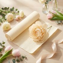 Itens Papel crepom para floristas, cor champanhe, 50 x 250 cm, 5 peças